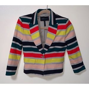 BCBGMaxazria MultiColor Striped Blazer